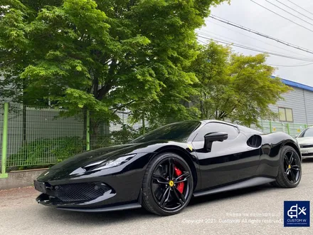 Ferrari 페라리 296 GTS 신차 출고  작업 번호판 미장착  미등록 차량 사틴 블랙 / MATT BLACK ( 무광 검정) 휠 도색_! / 용인 처인구