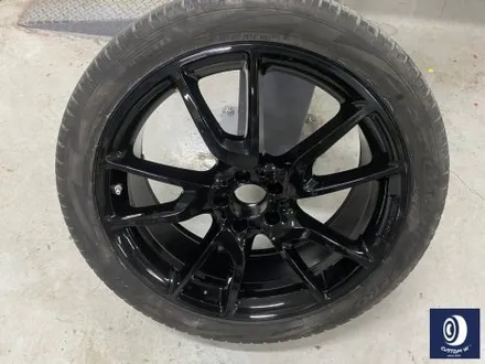 벤츠 GLC43 AMG 21인치 휠 상처 수리 후, 블랙 유광 휠 도색 + 건메탈 그레이 캘리퍼 도색 / 용인 처인구