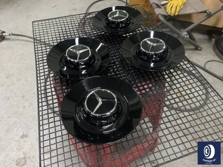 번호판도 장착되지 않은 신차 출고 작업_! / 벤츠 G63AMG 22인치 하이그로시 블랙 (검정 유광) 휠도색 (feat. 센터 휠 캡 주변 부품 모두 포함) / 용인 처인구