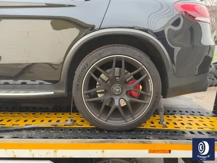 벤츠 GLC63 S AMG 에디션 휠 상처 수리 후, 다이아몬드 커팅 휠 복원 (보험 긴급 출동 견인 서비스를 이용한 캐리어 카 입출고) / 용인 처인구