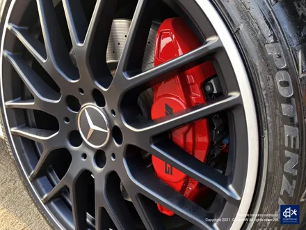 벤츠 A45 AMG 블랙실버 무광 투톤 휠도색 & 레드 캘리퍼 도색 / 용인 처인구