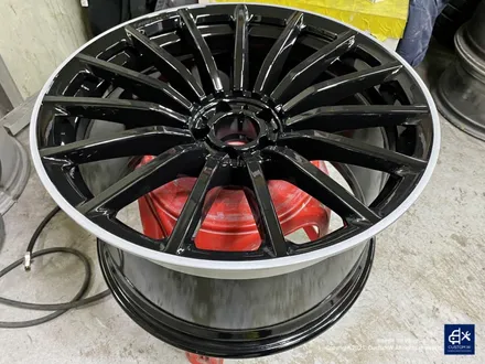 벤츠 GT43 AMG 블랙 실버 투톤 휠도색 & 카본 세라믹 골드 캘리퍼 도색 / 용인 처인구