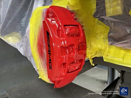 벤츠 GLE53 AMG 쿠페 블랙유광 휠도색 + 레드 캘리퍼 도색 / 용인 처인구