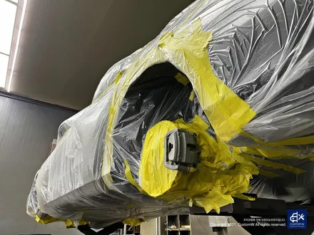 Mercedes-AMG E53 휠수리 후 블랙실버 투톤 휠도색 + 레드 캘리퍼 도색 / 용인 처인구