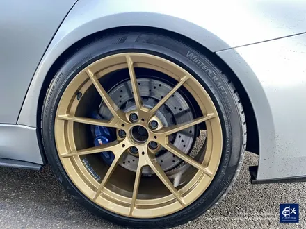 BMW F80 M3 763M 휠도색 불량 재작업 약품 박리 후 페라리 골드 유광 휠도색 / 용인 처인구
