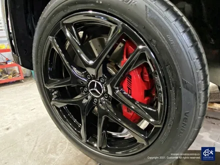 벤츠 GLE53 AMG 휠수리 후 블랙유광 휠도색 / 용인 처인구