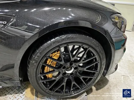 벤츠 C63 AMG 휠수리 후 블랙유광 휠도색 / 용인 처인구
