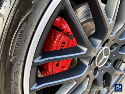 벤츠 A45 AMG 블랙실버 무광 투톤 휠도색 & 레드 캘리퍼 도색 / 용인 처인구