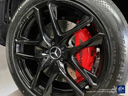 벤츠 GLE53 AMG 블랙유광 휠도색 + 레드 캘리퍼 도색 / 용인 처인구