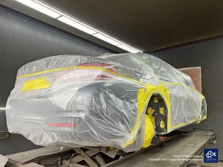 BMW 420i 휠수리 후 블랙유광 휠도색 + 레드 캘리퍼 도색 / 용인 처인구