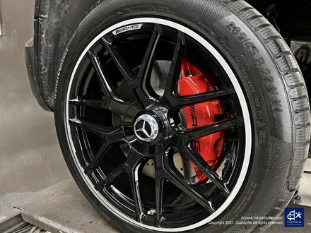 벤츠 G63 AMG G바겐 22인치 블랙 실버 투톤 유광 휠도색 / 용인 처인구