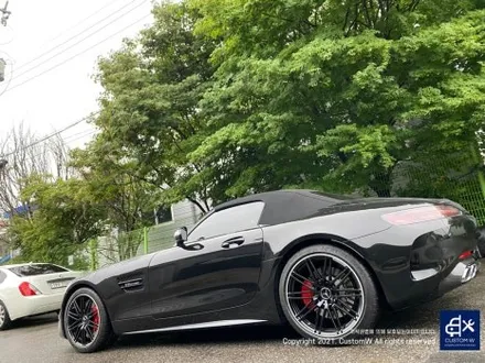 귀한 차량~! 벤츠 GTC AMG 무광 블랙 실버 투톤 휠 도색 작업으로 더욱 멋지게_! / 용인 처인구