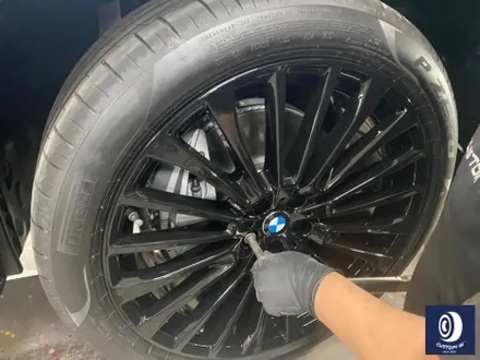 BMW X7 40D 신차 출고 작업 22인치 블랙 유광 휠도색 / 용인 처인구