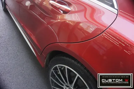 벤츠 CLS 250 상처 심한 휠 다이아몬드 컷팅 휠수리 , 운전석 리어휀더, 범퍼 판금도색 외형복원 작업까지 한번에_! 원스탑 토탈 솔루션 커스텀W / 용인 처인구