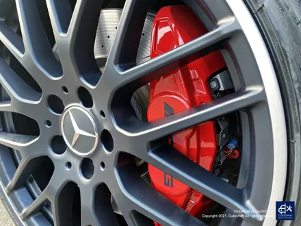 벤츠 A45 AMG 블랙실버 무광 투톤 휠도색 & 레드 캘리퍼 도색 / 용인 처인구