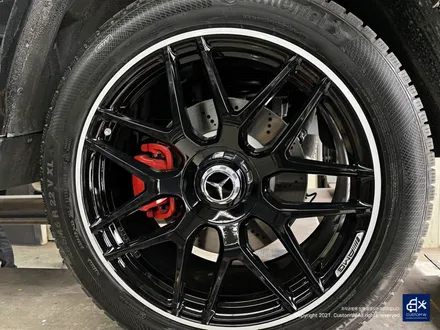 벤츠 G63 AMG G바겐 22인치 블랙 실버 투톤 유광 휠도색 / 용인 처인구