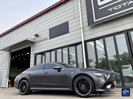벤츠 GT43 AMG 휠수리 후 블랙 실버 투톤 유광 휠도색 / 용인 처인구