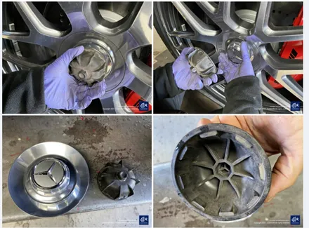 번호판도 장착되지 않은 신차 출고 작업_! / 벤츠 G63AMG 22인치 하이그로시 블랙 (검정 유광) 휠도색 (feat. 센터 휠 캡 주변 부품 모두 포함) / 용인 처인구
