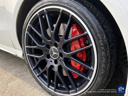 벤츠 A45 AMG 블랙실버 무광 투톤 휠도색 & 레드 캘리퍼 도색 / 용인 처인구