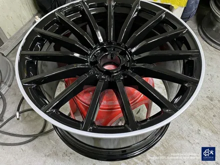 벤츠 GT43 AMG 블랙 실버 투톤 휠도색 & 카본 세라믹 골드 캘리퍼 도색 / 용인 처인구