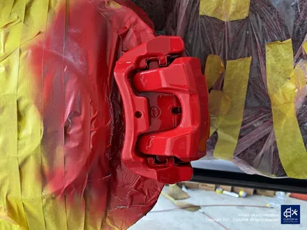 BMW X4 M40i 휠수리 후 블랙유광 휠도색 + 레드 캘리퍼 도색 / 용인 처인구