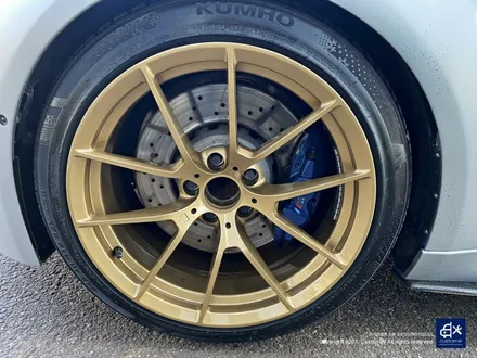 BMW F80 M3 763M 휠도색 불량 재작업 약품 박리 후 페라리 골드 유광 휠도색 / 용인 처인구