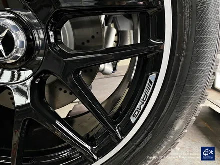 벤츠 G63 AMG G바겐 22인치 블랙 실버 투톤 유광 휠도색 / 용인 처인구