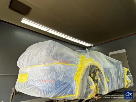 포르쉐 911(991 MK1) 카레라 GT3 센터락 휠 잘못된 도색 박리 후 블랙유광 휠도색 + 블루 캘리퍼 도색 / 용인 처인구