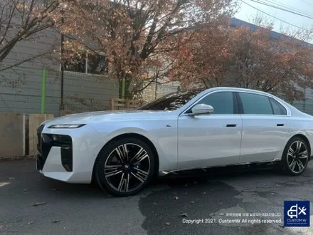 와_! 이게 플렉스다_! 전기차 럭셔리 세단 BMW I7 블루 캘리퍼 도색 고객과의 소통을 중요시하는 커스텀 W (feat. 훈훈한 카톡 내용 캡처 ) / 용인 처인구