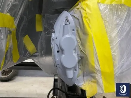 휠 수리 도색 불량 / BMW M4 763M 타 업체 잘못된 휠도색 약품 박리 / 페인트 제거 후, 사틴 블랙 휠 도색 재작업 + 카본 세라믹 골드 캘리퍼 도색 / 용인 처인구