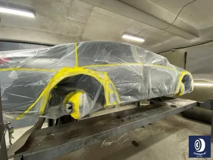 벤츠 CLS53 AMG 휠 상처 수리 후, 블랙 + 실버 투톤 휠도색 그리고  레드 캘리퍼 도색 작업까지_! (FEAT. 비 오는 날에도 작업 이상무_!!) / 용인 처인구