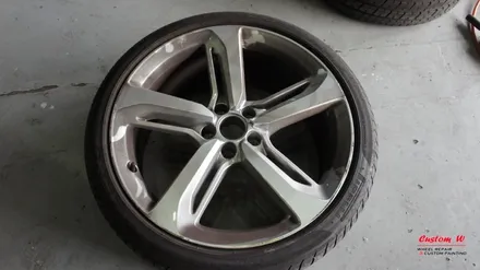 A7휠을 RS7 다이아몬드컷팅휠 처럼 만들다! 다이아몬드컷팅 휠수리를 이용한 블랙폴리쉬 휠 만들기. / 용인 처인구
