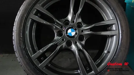 건메탈 휠도색- BMW 3시리즈 / 용인 처인구