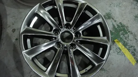 BMW 520D 17인치 휠에는 고스트크롬 휠도색이 딱! 입니다. / 용인 처인구