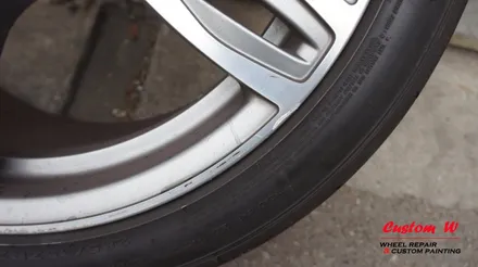 BMW M5(F10) 343M휠 상처수리 후 블랙유광 휠도색. / 용인 처인구