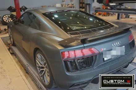 아우디 R8 V10 플러스 다이아몬드컷팅 휠수리. / 용인 처인구