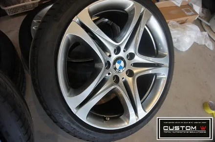 BMW 640D 휠 상처 수리후, 고스트 크롬 휠도색 그리고 M 퍼포먼스 블루 캘리퍼 도색 까지.!! / 용인 처인구