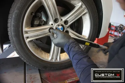 BMW F30 320D 스포츠라인 18인치 휠 상처수리후, 다이아몬드 컷팅 복원. / 용인 처인구