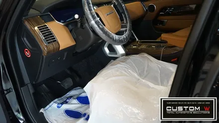 레인지로버 보그 맷블랙 휠도색, 레드 캘리퍼도색. / 용인 처인구