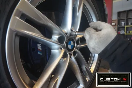 BMW 640D 휠상처 수리후, 하이퍼 실버  휠도색.! 커스텀W / 용인 처인구