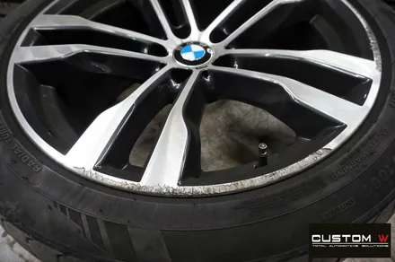 BMW X5 M50d 휠 상처 수리 블랙폴리시 복원 / 용인 처인구