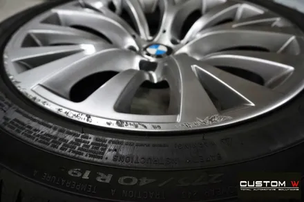 BMW 5GT 휠 상처 수리 후 고스트크롬 휠 도색 / 용인 처인구