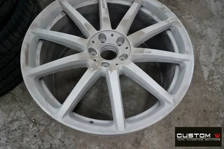 벤츠 S63 AMG 무광블랙실버 투톤 휠 도색 / 용인 처인구