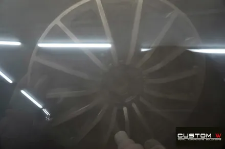 벤츠 GT43 AMG 블랙유광 휠도색 + 카본 세라믹 골드 캘리퍼 도색 / 용인 처인구