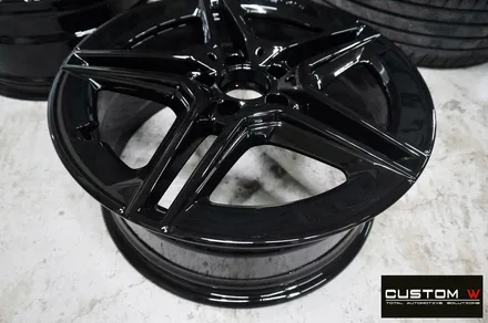 벤츠 20년 신형 CLA250 블랙유광 휠도색 + 애시드 그린(ACID GREEN) 형광 캘리퍼 도색 / 용인 처인구