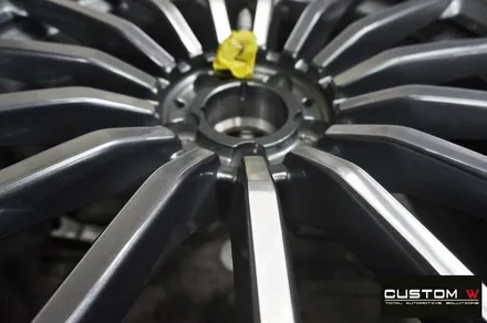 벤츠 GT43 AMG 신차 블랙유광 휠도색 + 레드 캘리퍼 도색 / 용인 처인구