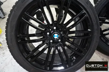 BMW G30 M530i 664M 휠 상처 수리 후 블랙유광 휠도색 / 용인 처인구