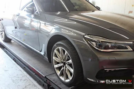 BMW G12 730Ld 휠 상처 수리 후 실버 휠복원 / 용인 처인구