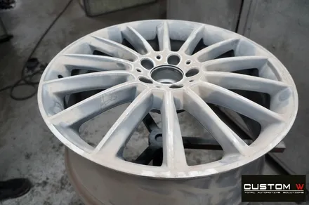 벤츠 S350 20인치 마차휠 상처 수리 후 다이아몬드 컷팅 휠복원 / 용인 처인구