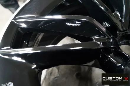 벤츠 CLS53 AMG 블랙 실버 유광 투톤 휠도색 + 레드 캘리퍼 도색 / 용인 처인구